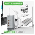thumbnail image 3 of 35W 6-Port USB Type C Fast Charging Desktop Power Strip with Phone Holder, 3 of 5
