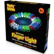 Light Up Rings LED Finger Lights 100pk - Flashing Glow Rings Bulk Party Favors for Kids and Adults, Glow in The Dark Party Supplies Rave Accessories