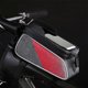 thumbnail image 5 of Bike Front Frame Pannier Titular Top Tube Bag Ciclismo Bolsa de nylon de almacenamiento a prueba de agua, negro Jooan Modelo, 5 of 6