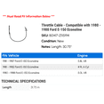 thumbnail image 2 of Throttle Cable - Compatible with 1980 - 1988 Ford E-150 Econoline 1981 1982 1983 1984 1985 1986 1987, 2 of 2