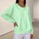 thumbnail image 4 of Blusas de Manga Larga para las Mujeres Cómodas de Cuello Redondo Sólido Casual Camiseta Blusa, Camisetas de Manga Larga de la Moda de las Mujeres, 4 of 6