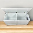 thumbnail image 3 of HOQBN 39.4" Cat Litter Box Enclosure,Hidden Litter Box Furniture Freestanding Pet Washroom Cabinet, Decorative Indoor Pet Side Table Fits Most Standard,White, 3 of 7