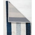 thumbnail image 3 of Isaac Mizrahi Jaxon CM10A Nautical Navy Geometric Contemporary Blue Area Rug, 2'6" x 8', 3 of 6