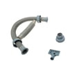 thumbnail image 3 of Juego de desagüe de metal para lavabo de doble fregadero con manguera de desagüe flexible de plástico, 3 of 3