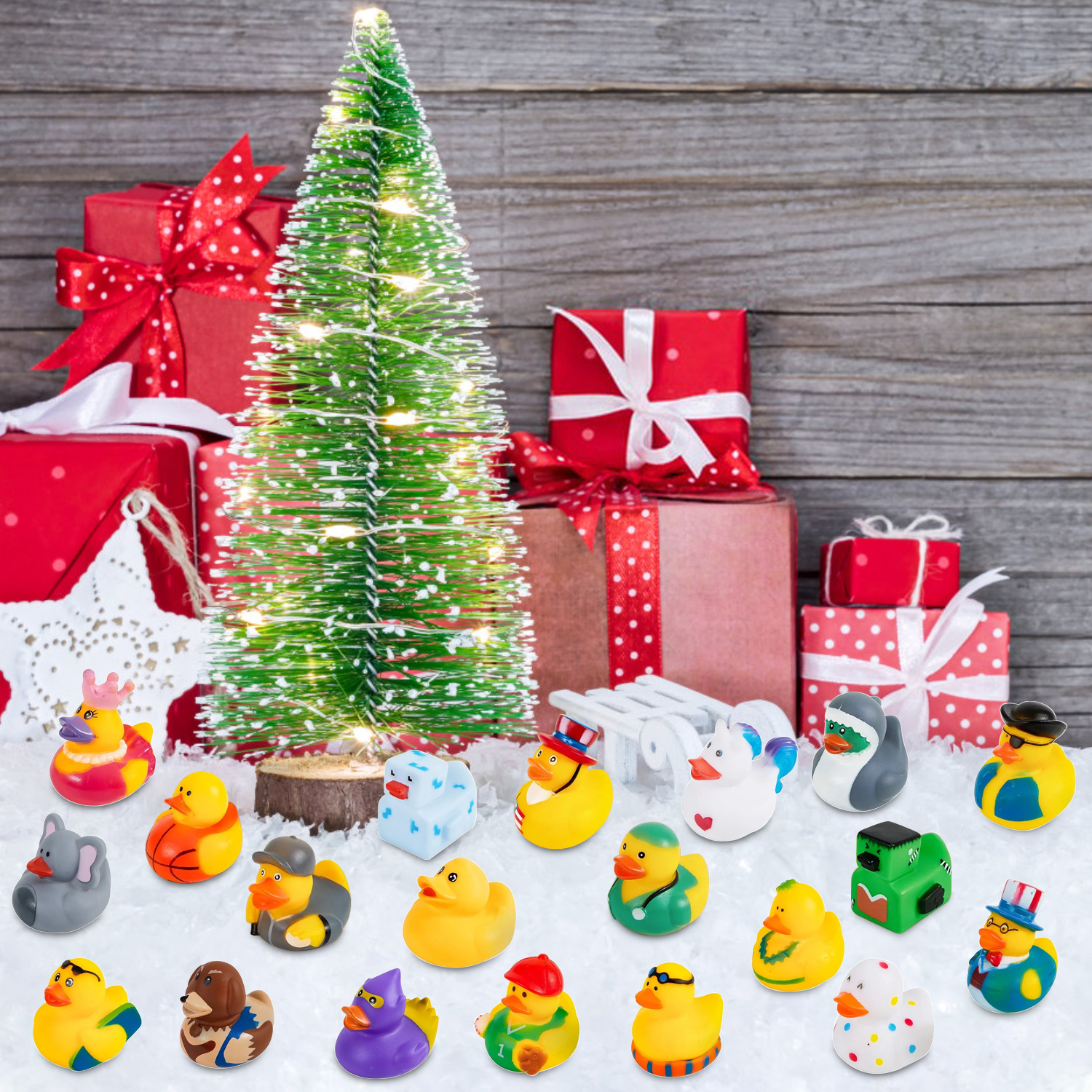Rirool 20-Piece Assorted Rubber Ducks Bath Toys photo 2