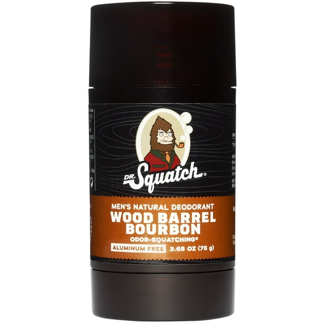 Dr. Squatch Natural Deodorant for Men Wood Barrel Bourbon