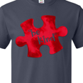 thumbnail image 4 of Inktastic Autism Awareness Be Kind Red Puzzle Piece T-Shirt, 4 of 5