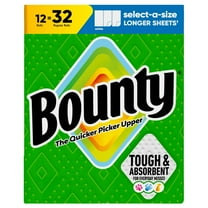 Bounty Select-A-Size 2-Ply Paper Towels, 12 Rolls, 110 Sheets/Roll