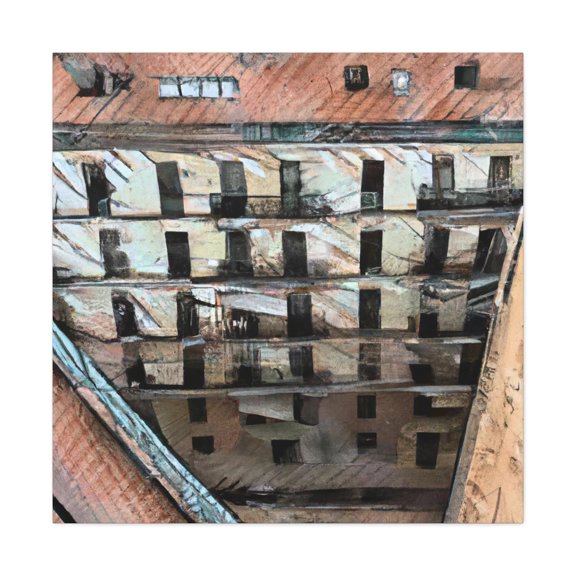 Modernist Metropolis Scene - Canvas