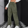 thumbnail image 5 of Women's Pajama Pants Flannel Pajama Pants Comfortable Casual Pants Women's Plush Pajama Pants, 5 of 17