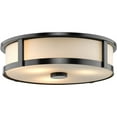 thumbnail image 3 of Gilliam Collection Three-Light Matte Black New Traditional Flush Mount, 3 of 9