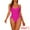 Hot Pink, variant on DARING DIVA Lace Up Criss Cross Bathing Suit XL Red