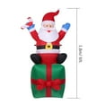 thumbnail image 3 of Papá Noel inflable Yeacher 6 pies Decoración Navideña Iluminada, 3 of 8