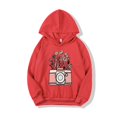 thumbnail image 2 of Chandails en Molleton Filles 2025 Floral Manches Longues à Capuche Haut Enfants Décontracté et Confortable Pull à Capuche Rouge, 2 of 4