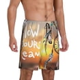 thumbnail image 2 of Honeii Follow Your Dream Dreamcatcher Print Men's Pajama Sleepwear Shorts - a comfy pajama bottom and lounge short for Relaxed Home Wear-3X-Large, 2 of 6