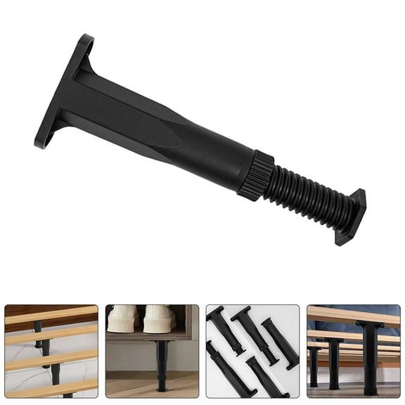 Amosfun 4-Pack Adjustable Replacement Bed Legs with Design for Home Furniture Support and Stability