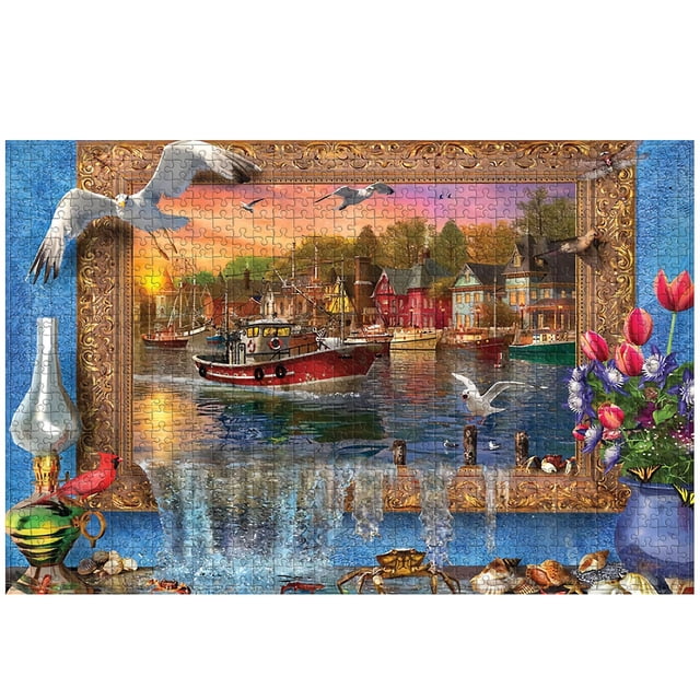 Puzzle HUOGUO con diseño de paisaje de 1000 piezas para adultos y niños