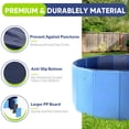 thumbnail image 3 of Piscina plegable para perros PUPTILY con tablero de polipropileno de alta resistencia de 80 x 20 cm, 3 of 7
