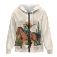 thumbnail image 5 of Yuyamidu Women's Sweatshirt Cowboys Sweatshirt Western Sweatshirts for Women Zip Up Hoodie Oversized Sweatshirts Long Sleeve Casual Drawstring Drop Shoulder Sweatshirts Jacket with Pocket 3XL, 5 of 8