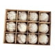thumbnail image 3 of 12 bolas navideñas brillantes de 6 cm con paquete, decoraciones colgantes para festivales. Beige, 3 of 9
