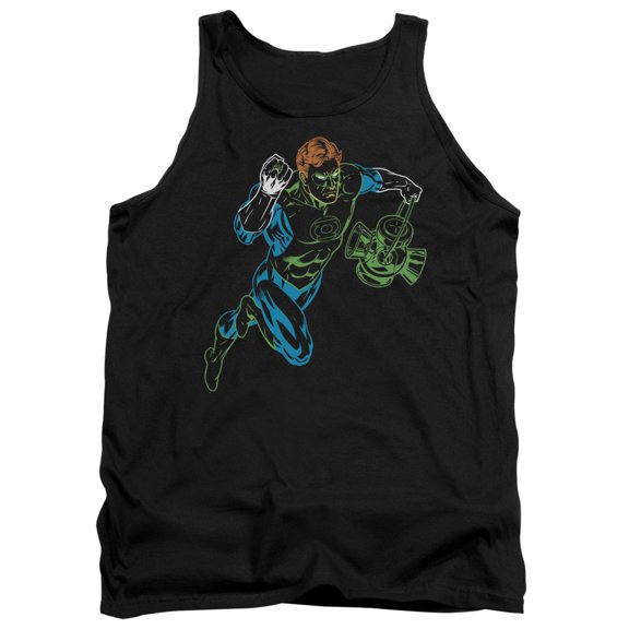 Gl Neon Lantern Adult Tank Top Black