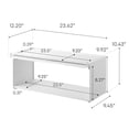 thumbnail image 7 of Yamazaki Home Front-Opening Countertop Storage Rack, White, Steel, No Assembly, 7 of 7