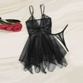 thumbnail image 3 of Chroia Women's Sheer Mesh Lace Suspender Pajama Dress Intimate Nightdress, 3 of 4
