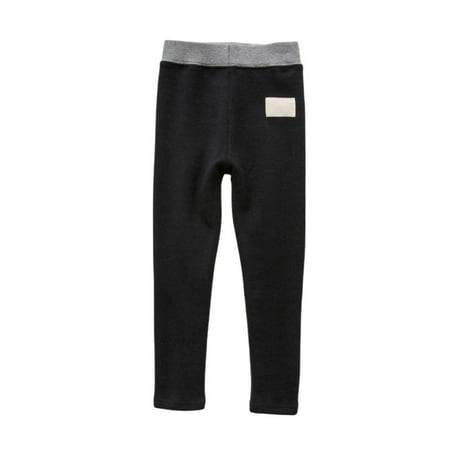 

Leonard Kids Baby Thicken Leggings Black/grey/white Leggings Girls Elastic Waist Bottom Pants Children Base Layer Pants Soft Warm Thermal Tights Skinny Pants 2-8t/ 2-8 Years Old
