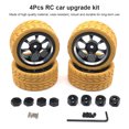 thumbnail image 3 of ZheElen RC Model Car Wheel Simulated Upgrade Modification Replacing Wheels Rim Accessory Replacement for WLtoys A949 A959 A969 A979 Gold, 3 of 7