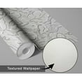 thumbnail image 6 of S4Sassy Peel & Stick Vinyl Wallpaper, Urban Chic Abstract Foliage Contact Paper Waterproof - Grey, 25"x120", Removable Modern Wall Covering for Home Decor in Bedrooms & Living, Renter Spaces, 6 of 9