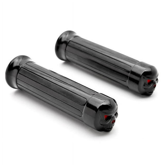 Krator Poignées de Moto 1 Pouce Noir Compatible avec Harley Davidson Road Glide Custom Ultra