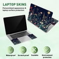 thumbnail image 4 of 3 Pcs Laptop Skin Stickers Vinyl Decals for PC Notebooks - Waterproof Removable Green Plants Flowers Laptop Decals, 4 of 9