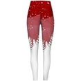 thumbnail image 4 of Liacowi Women's Tight Pants, Christmas Style Pattern Hip Lifting Trousers, 4 of 5
