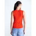 thumbnail image 4 of Free Assembly Women's Ruffle Trim Pointelle Sweater Shell, Lightweight, Sizes XS-XXL, 4 of 7