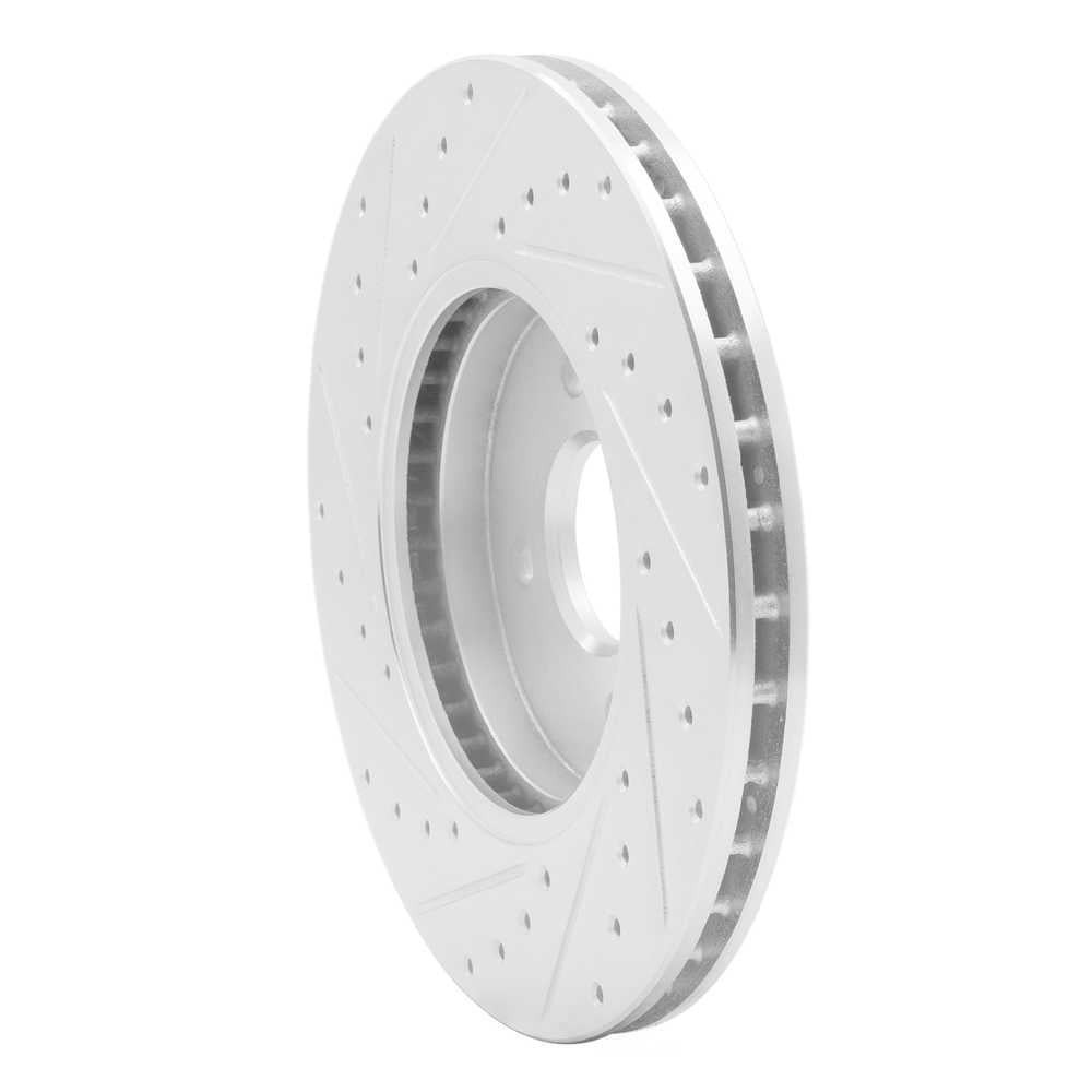 Dynamic Friction Company 631-54050R DFC Brake Rotor - Drilled And Slotted - Silver