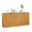 Natural, variant on 59" Modern Wavy Sideboard Curved 4-Door Storage for Kitchen Bedroom Living Room