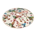 thumbnail image 2 of Kll Watercolor Floral With Butterflies Christmas Tree Skirt 36",Party Decorations Farmhouse For Christmas Decorations Holiday Party, 2 of 8