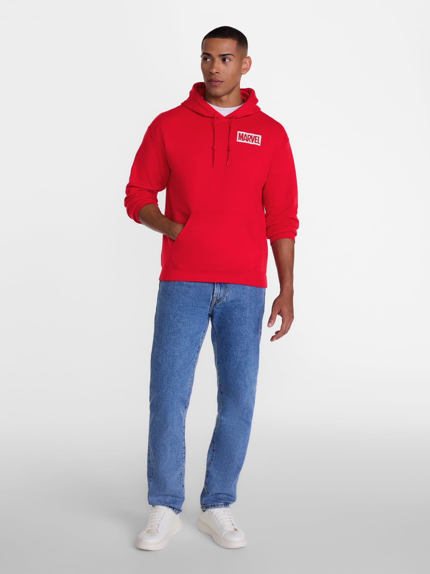 Marvel Amazing Spider-Man Men's and Big Men's Front Back Graphic Cotton Hoodie, Sizes S-3XL