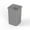 Gray, variant on Square Commercial Trash/Garbage Can | Outdoor/Office/Restaurant/School/Kitchen
