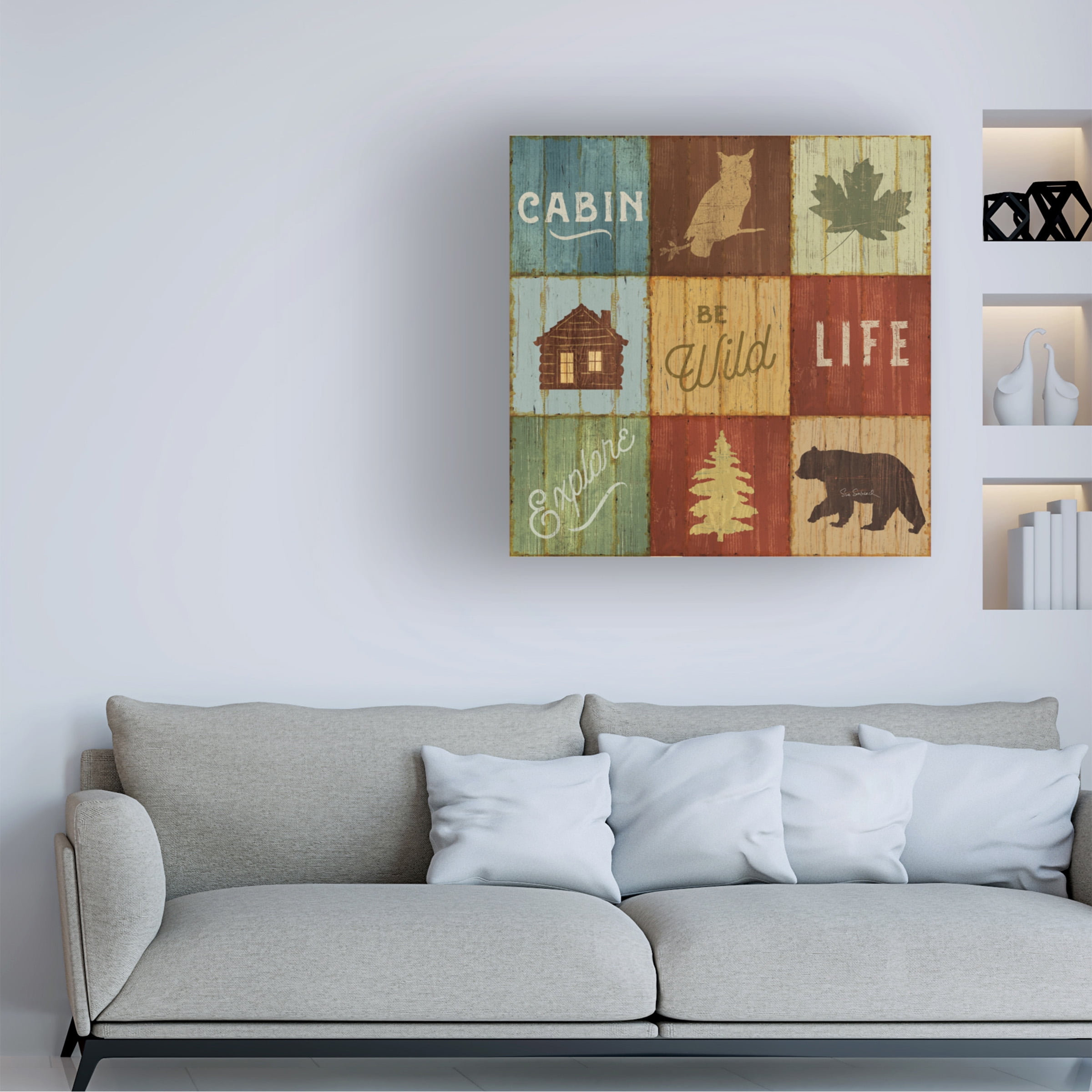 Trademark Fine Art 'Lake Lodge VIII' Canvas Art by Sue Schlabach