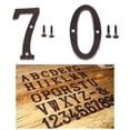 thumbnail image 1 of 1x 2x licencia de Señal de Puerta con Número de Hierro DIY Número Decoración de Construcció perfecl Placa de letrero de puerta, 1 of 8