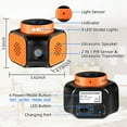 thumbnail image 6 of KingFurt Indoor Ultrasonic Insect & Pest Repellent，Mouse Repellent with 360° Coverage, LED Strobe Lights, Safe for Home and Pets-Black+Orange, 6 of 10