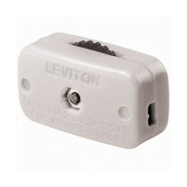 Leviton C24-00423-3KW Cord Switch, 3/6 A, 125/250 V, White