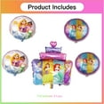 thumbnail image 7 of Long Hair Princess Party Supplies Balloons Cake Topper Birthday Set Decorations Kit Fans, 7 of 7