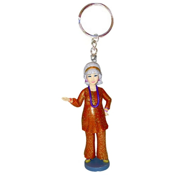 Fancy Nancy Mrs. Devine PVC Key Ring Keychain Ornament Figure Figurine Charm 3”