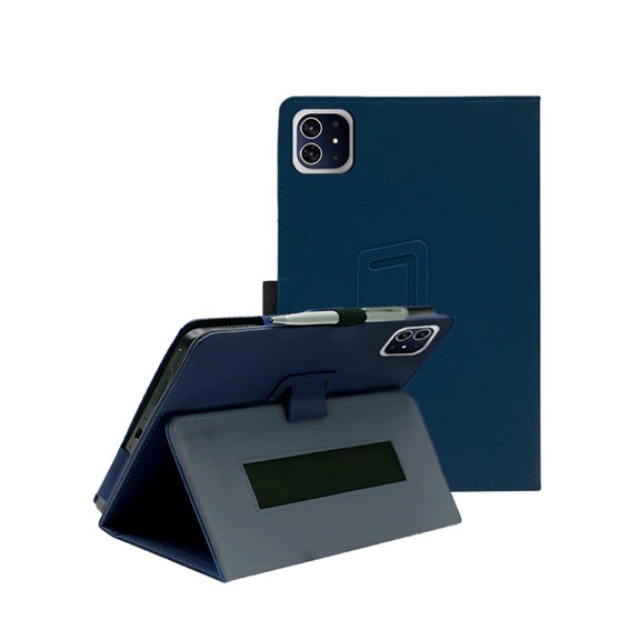 HYRACPO Protective Case for Teclast ArtPad 2026 13.2” Tablet, PU Leather Flip Folio Cover with Hand Strap, Anti-Fingerprint, Lightweight & Slim Shockproof Shell-Blue