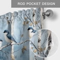 thumbnail image 5 of Spring Blue Bird Valances for Windows Oil Painting Tree Animal Rod Pocket Curtain Valance Window Treatment Short Curtains for Kitchen Living Room, 42"x18", 5 of 9