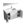 thumbnail image 2 of 48" Tennant Brand Modern Style White Mathilde Bathroom Sink Vanity, 2 of 7