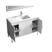 48 Tennant Brand Modern Style White Mathilde Bathroom Sink Vanity