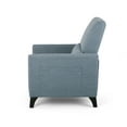 thumbnail image 4 of Noble House Blue Pale Standard Contemporary Fabric Push Back Recliner, 4 of 7